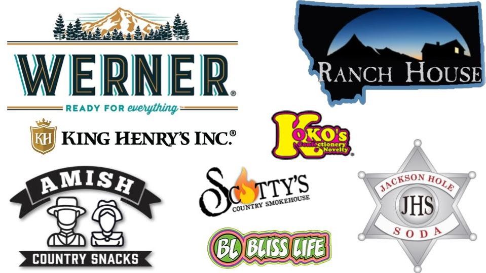 Our brand partners — Werner, Ranch House, King Henry's, KoKo's, Amish Country Snacks, Scotty's, Jackson Hole Soda, Bliss Life