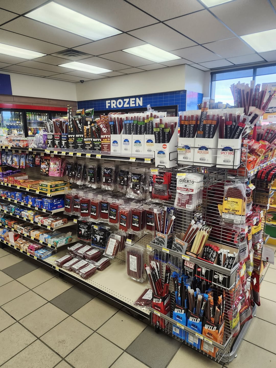 Snack and jerky display